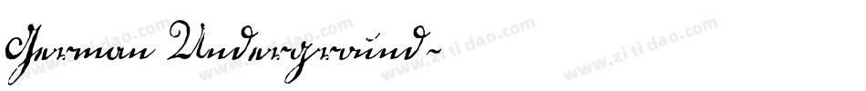 German Underground字体转换
